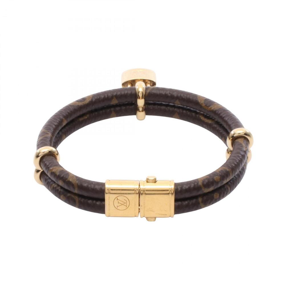 LOUIS VUITTON Brown Coated Canvas Charm Bracelet - Picture 2 of 7